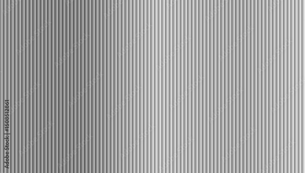 A vector illustration of white and grey ribbed, fluted and reeded glass with a soft frosted acrylic texture, creating a delicate, airy, semi-transparent background ideal for bath walls or door windows A vector illustration of white and grey ribbed, fluted and reeded glass with a soft frosted acrylic texture, creating a delicate, airy, semi-transparent background ideal for bath walls or door windows