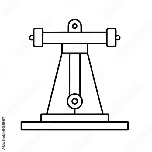 vector illustration of a telescope