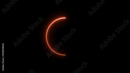 Wallpaper Mural Abstract beautiful blue line loading circle animation. black background HD 4k video.
 Torontodigital.ca