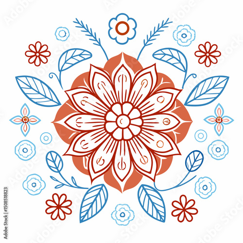 premium vector elegant watercolor folower