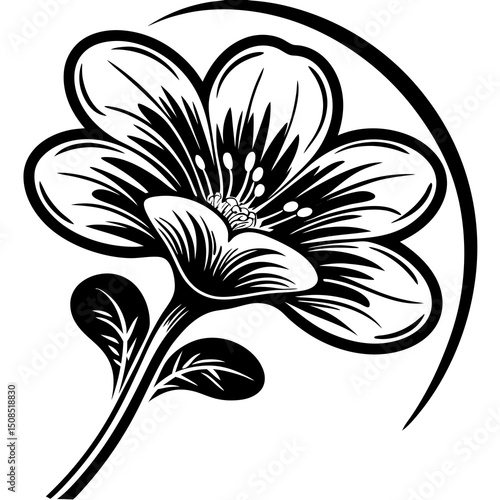 premium vector elegant watercolor folower