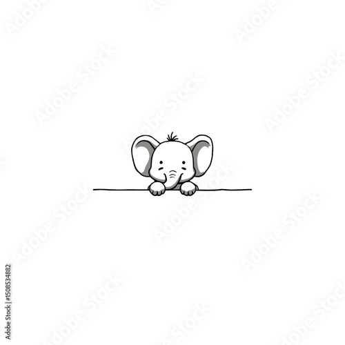 Minimalist Hand-Drawn Line Art Illustration