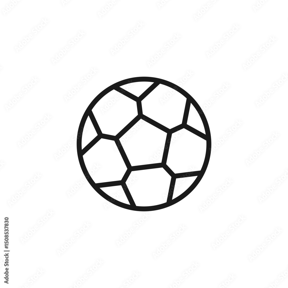 Naklejka premium Vector illustration of an football icon on a white background