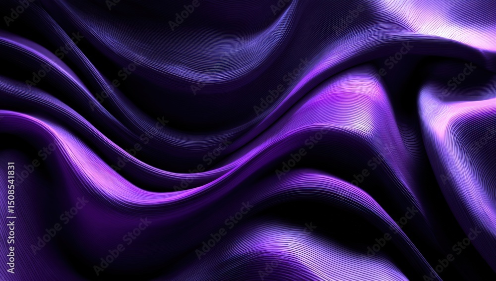 Obraz premium Purple Draped Fabric Texture Background