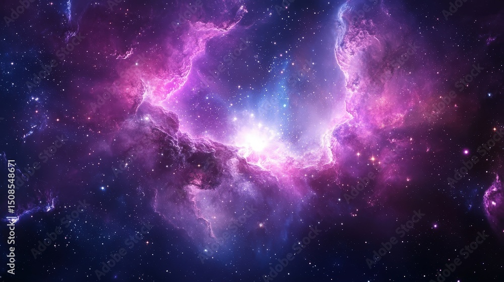 Stunning Cosmic Beauty: A Colorful View of the Expansive Universe with Vibrant Nebulae and Distant Stars Stunning Cosmic Beauty: A Colorful View of the Expansive Universe with Vibrant Nebulae and Distant Stars