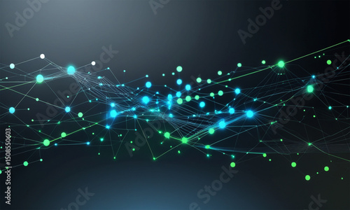 Cybersecurity Data Stream with Futuristic Interface