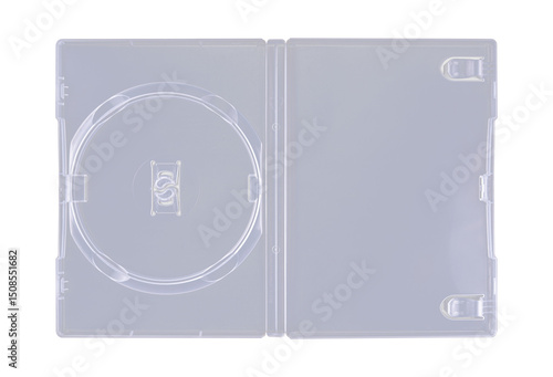 Photography DVD disk video case on black background