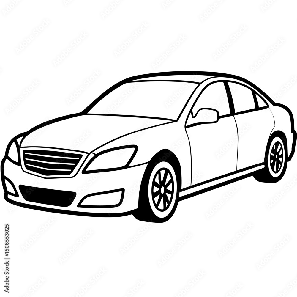 Fototapeta premium vector illustration of a car