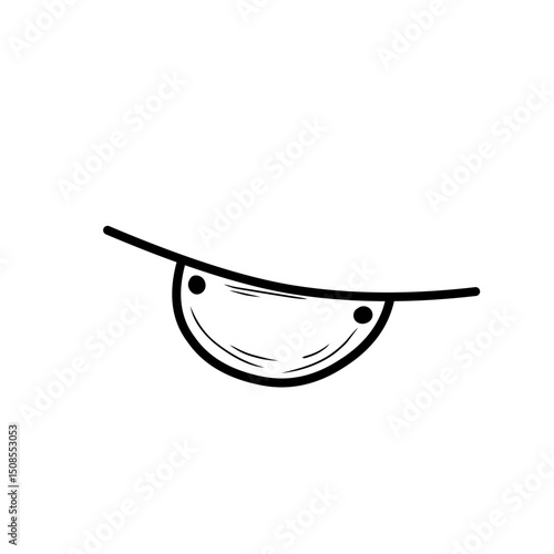 pirate eye patch sketch illustration