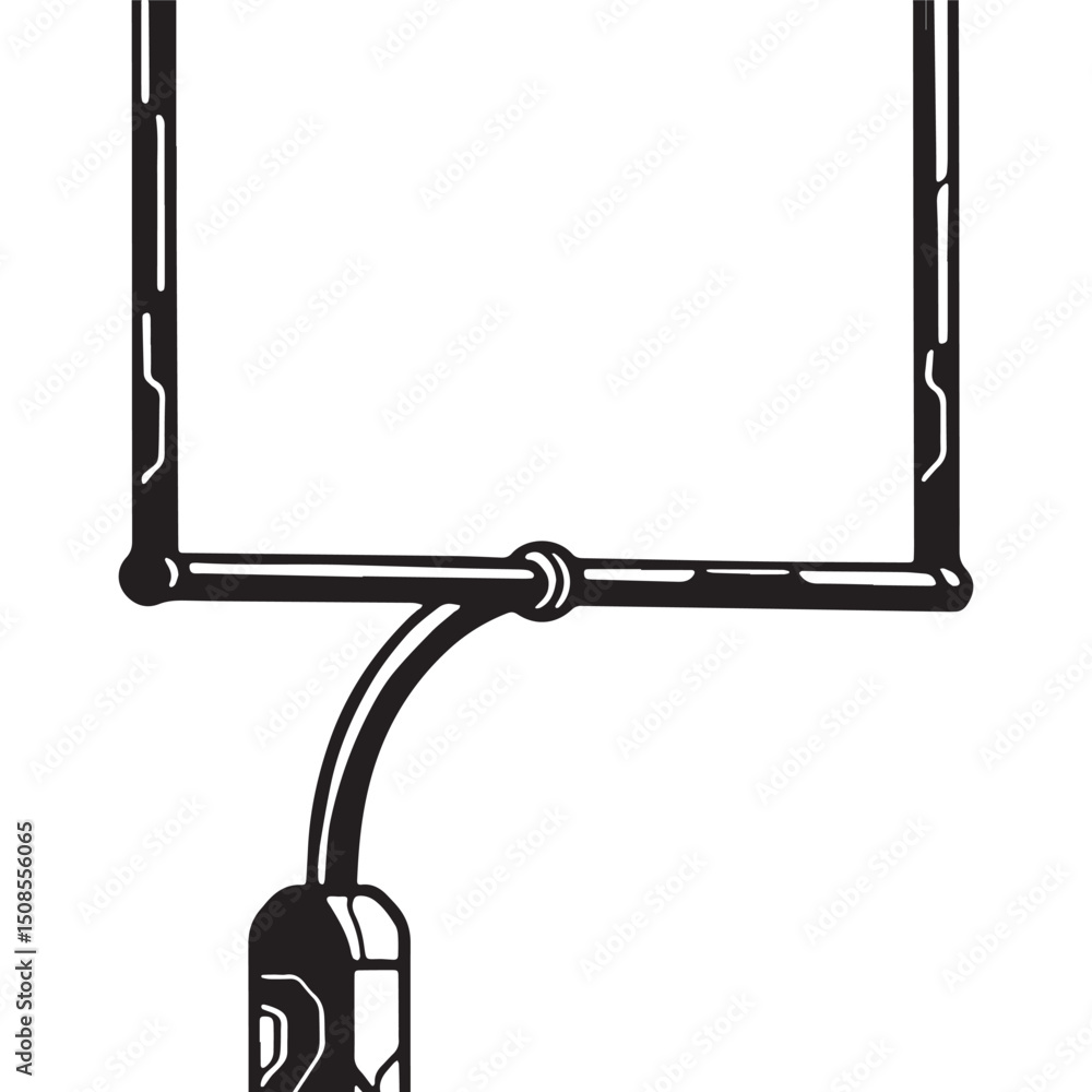 Cyberpunk Goal Post Vector Illustration for Merchandise and Appa Cyberpunk Goal Post Vector Illustration for Merchandise and Appa