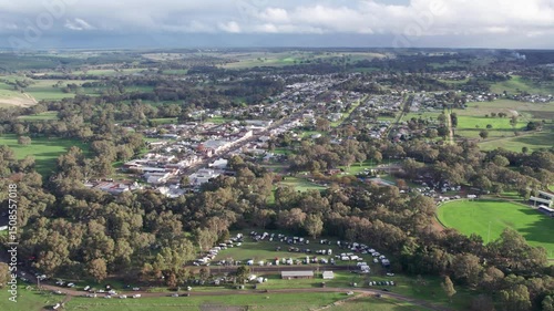 Wallpaper Mural Aerial view of the town of Casterton and surrounding landscape in western Victoria, Australia. June 2023. Torontodigital.ca