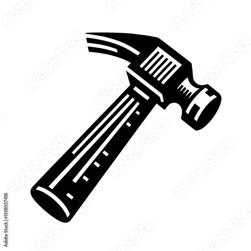 Flat Style Hammer Illustration