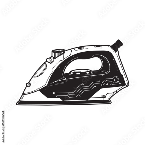 Cyberpunk Iron Vector Illustration for Merchandise and Apparel P