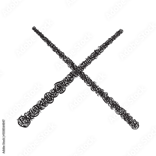 Magic Wand with Intricate Graffiti Design for Apparel and Mercha