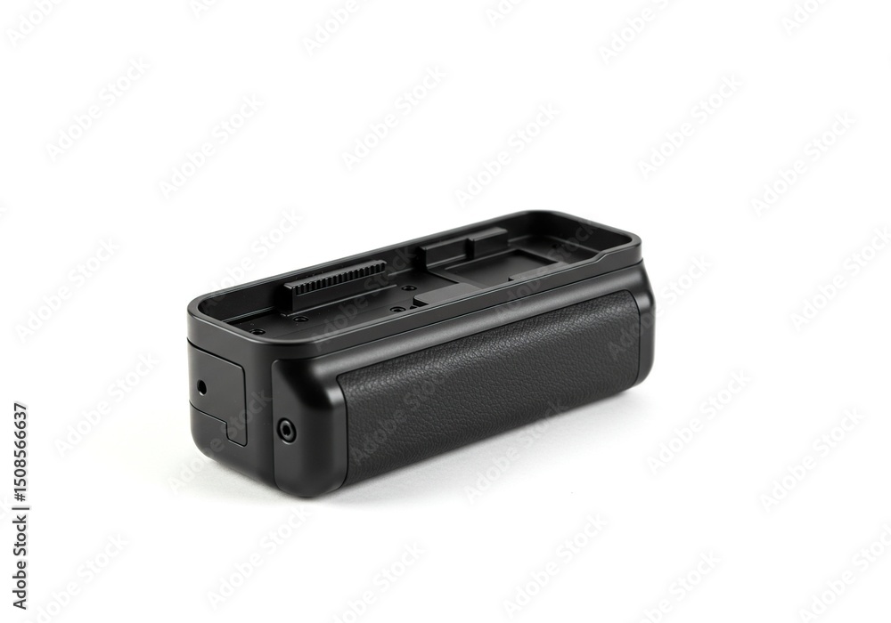 Black rectangular camera accessory Black rectangular camera accessory