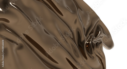 Abstract Brown Silk