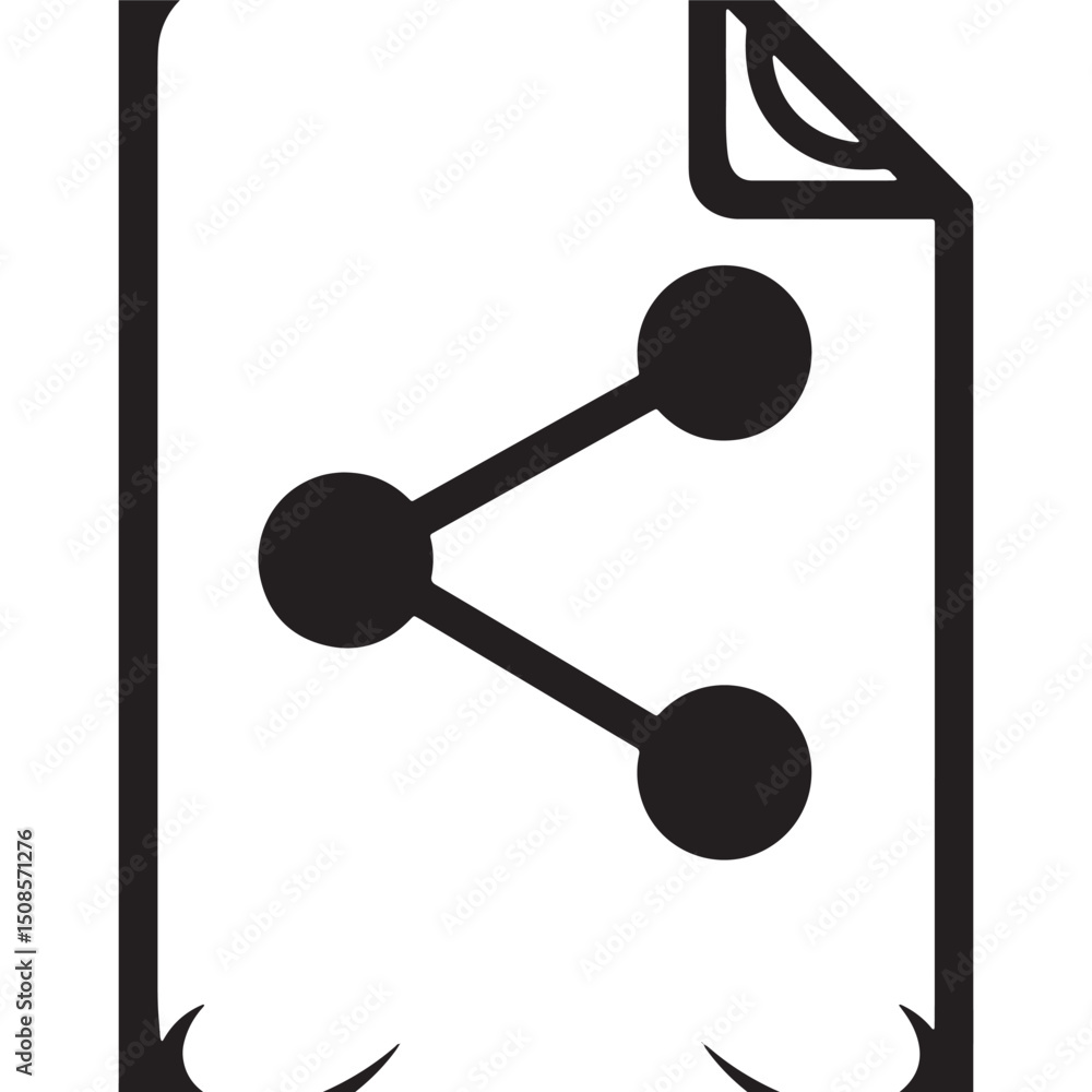 Stylized file sharing icon with tribal tattoo elements for appar Stylized file sharing icon with tribal tattoo elements for appar