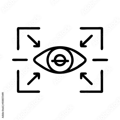 Deepfake Detection Icon Representing AI-Powered Fake Media Identification and Analysis