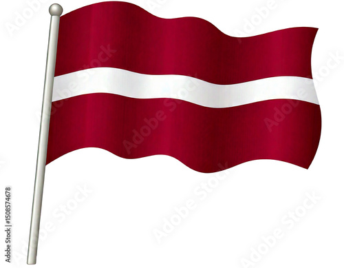 Free Download national flag of Latvia in the original size, colours and proportions png - GFXLoad