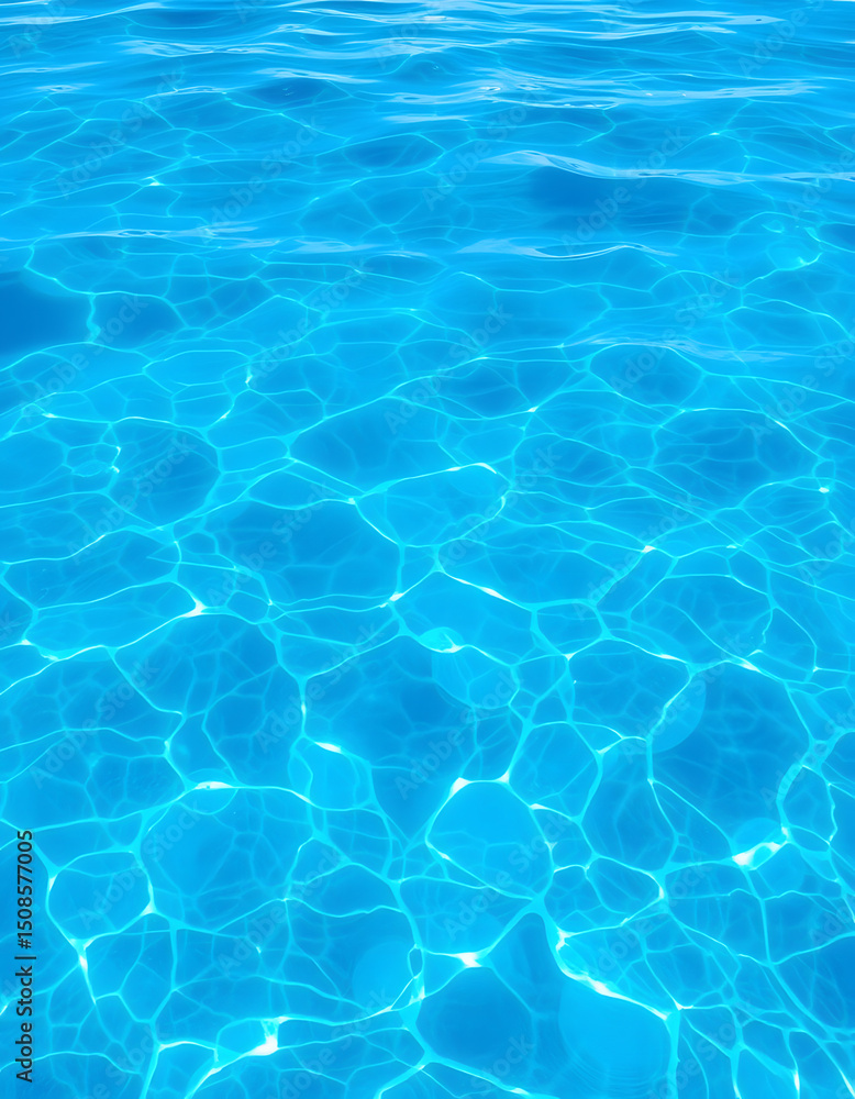 Obraz premium Glittering azure ripples dance across the pristine lake's shimmering surface, hand-drawn digital illustration. with white shades