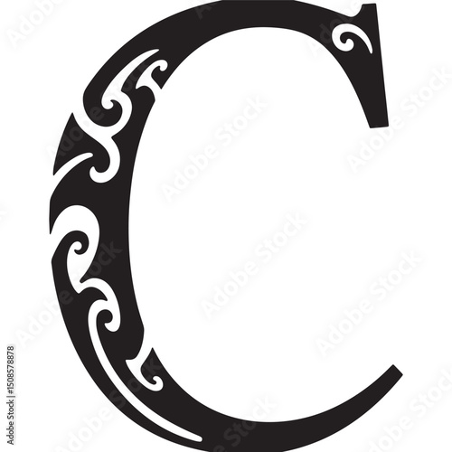 Tribal Complex Number Icon Vector Print Design for Merchandise A
