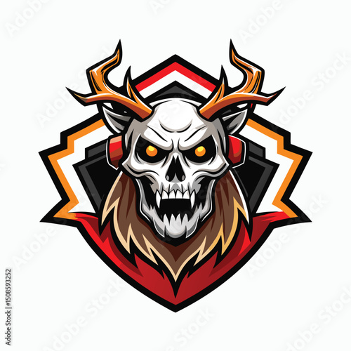 42 Vactor mascot skull deer Whitetail deer skull Sketchy cowboy deer human skull and Rod monster vampir