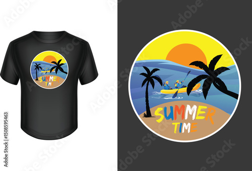 Summer t-shirt design.
