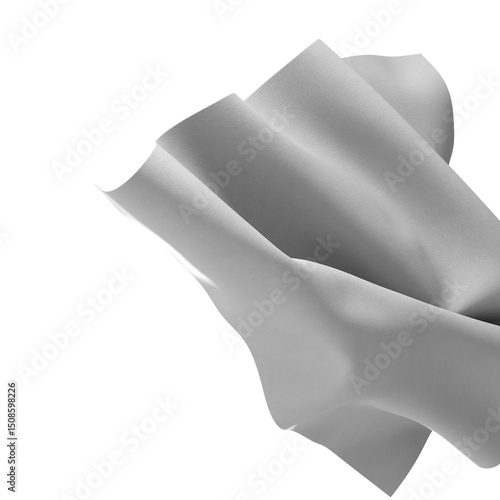 A close-up of a white fabri...