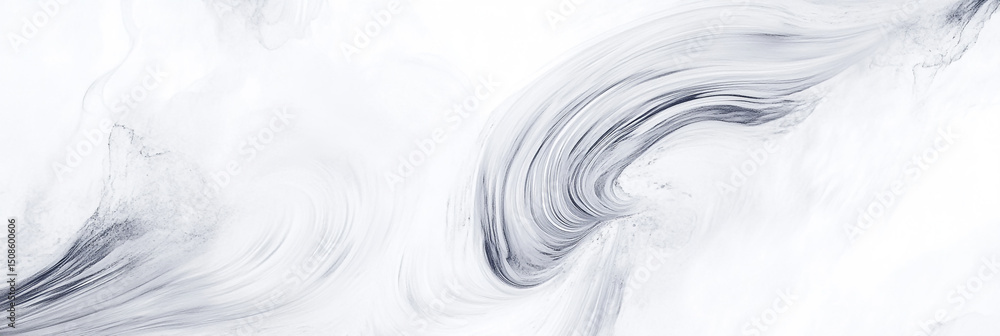 Obraz premium Light gray pattern with light gray swirls, subtle watercolor style, seamless pattern.