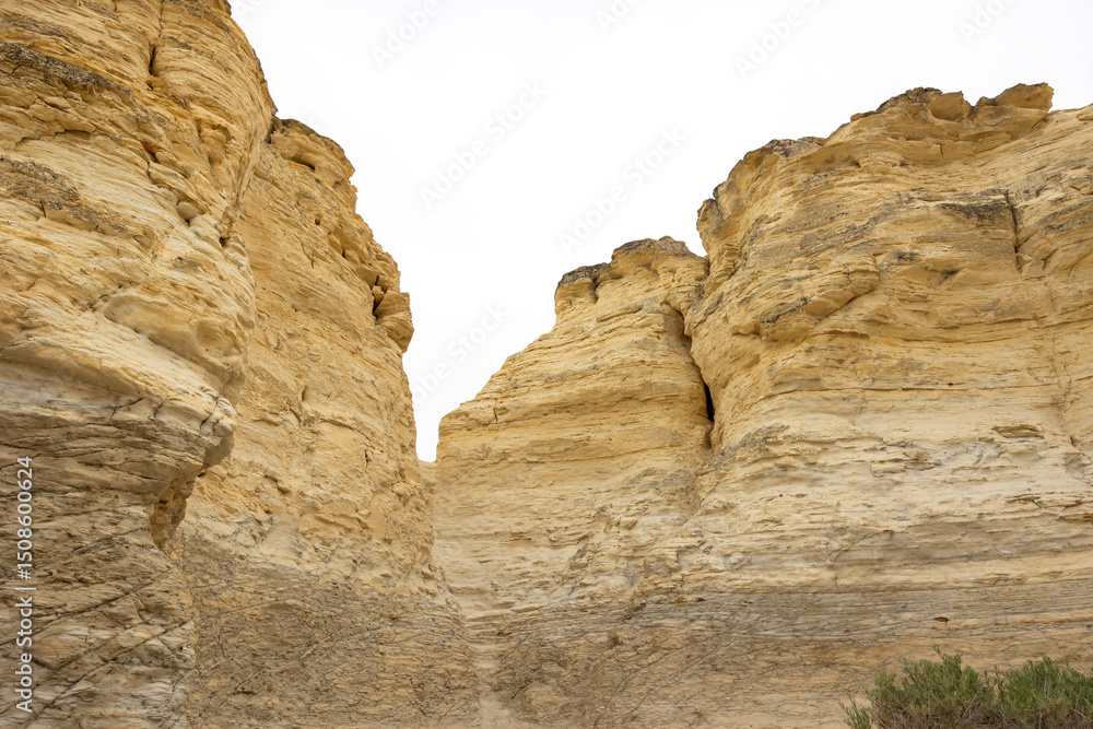 Fototapeta premium Monument rock and the donkeys that live on the land