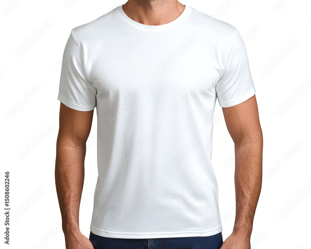 Blank White T-Shirt Mockup Perfect for Design Presentations and Apparel Marketing Blank White T-Shirt Mockup Perfect for Design Presentations and Apparel Marketing