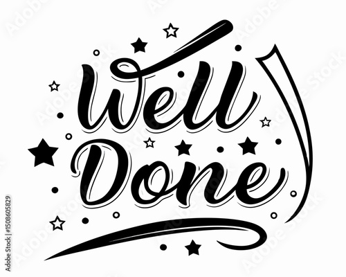 Well Done Typography Design: Black & White Quote