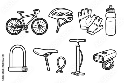 Cycling Icons Sketch