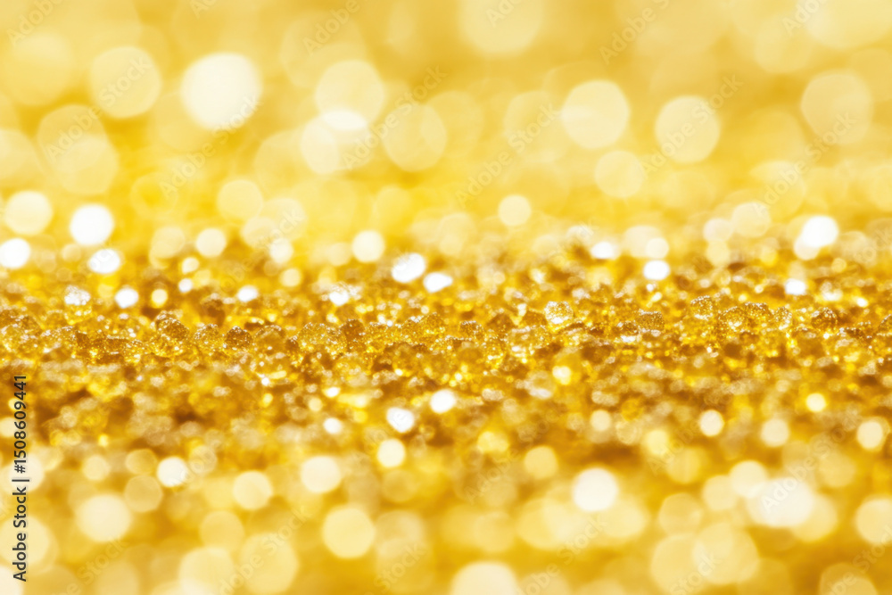 Golden sparkles create a bright and shiny backdrop, with blurry lights and shimmering texture adding a sense of festive elegance and holiday cheer. Golden sparkles create a bright and shiny backdrop, with blurry lights and shimmering texture adding a sense of festive elegance and holiday cheer.