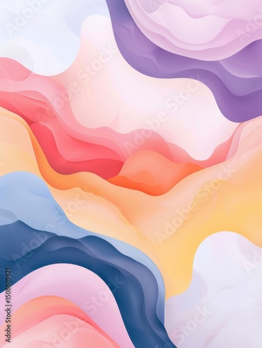 Dreamy Pastel Abstract Background for Social Media – Soft and Aesthetic Design for Digital Content and Branding