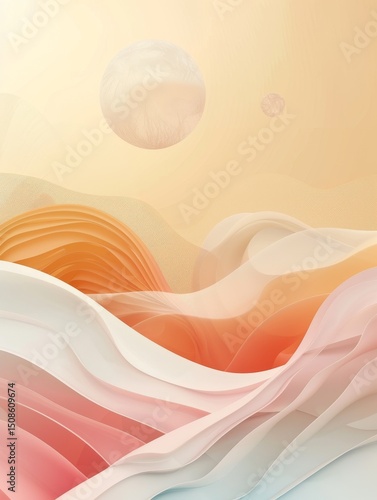 Dreamy Pastel Abstract Background for Social Media – Soft and Aesthetic Design for Digital Content and Branding