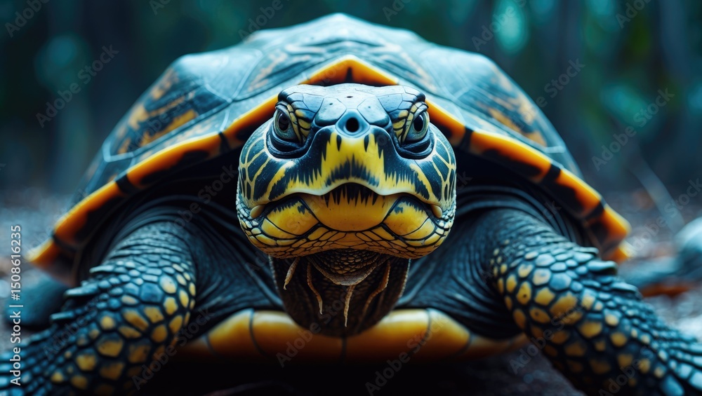 Obraz premium Giant Turtle Close Up Detail