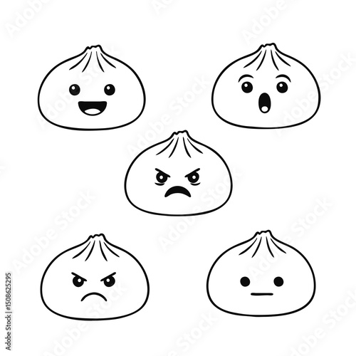 vector illustration of an bakpao