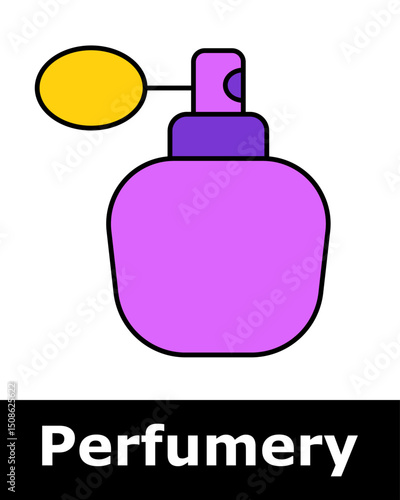 Vintage atomizer bottle with pump, indicating classic fragrance style, retro beauty item, elegant aroma dispenser, perfumery tradition.