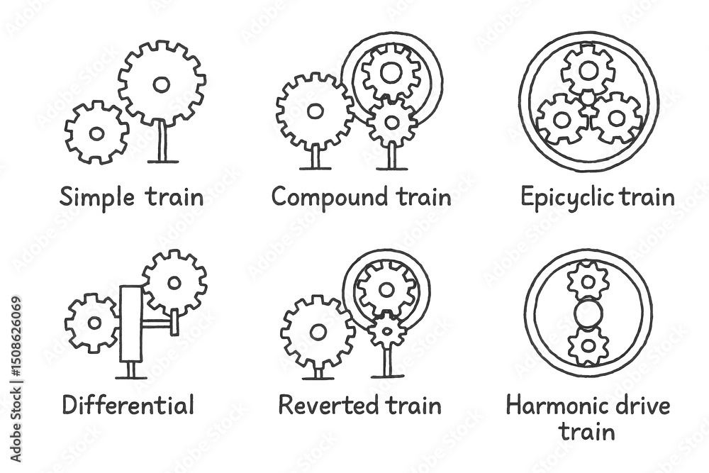 Train Gear Icons Train Gear Icons