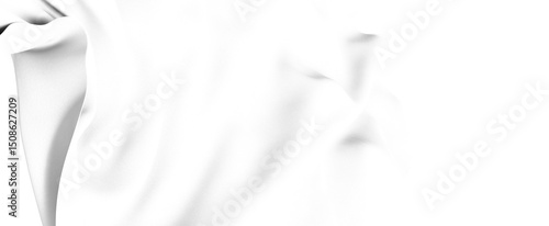 Close-up of a white fabric ...