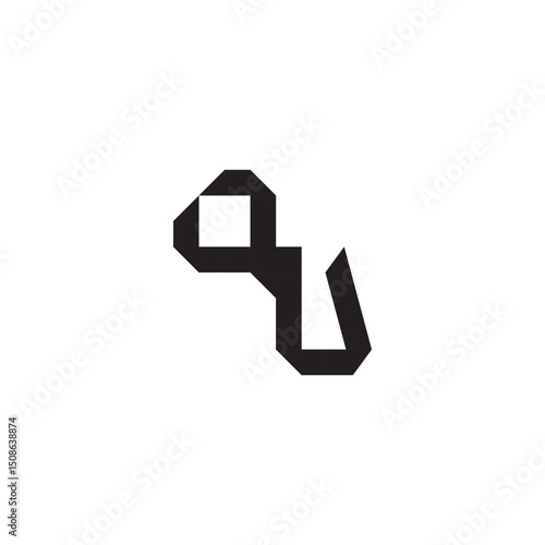 logo alphabet esport gaming  design modern futuristic QU Initial monogram sport Alphabet