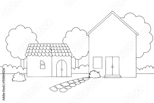 Abstract Vector Design Featuring Geometric Shapes and Text Elements in CMYK Colors Including Helvetica and Courier Fonts Created with Adobe Illustrator