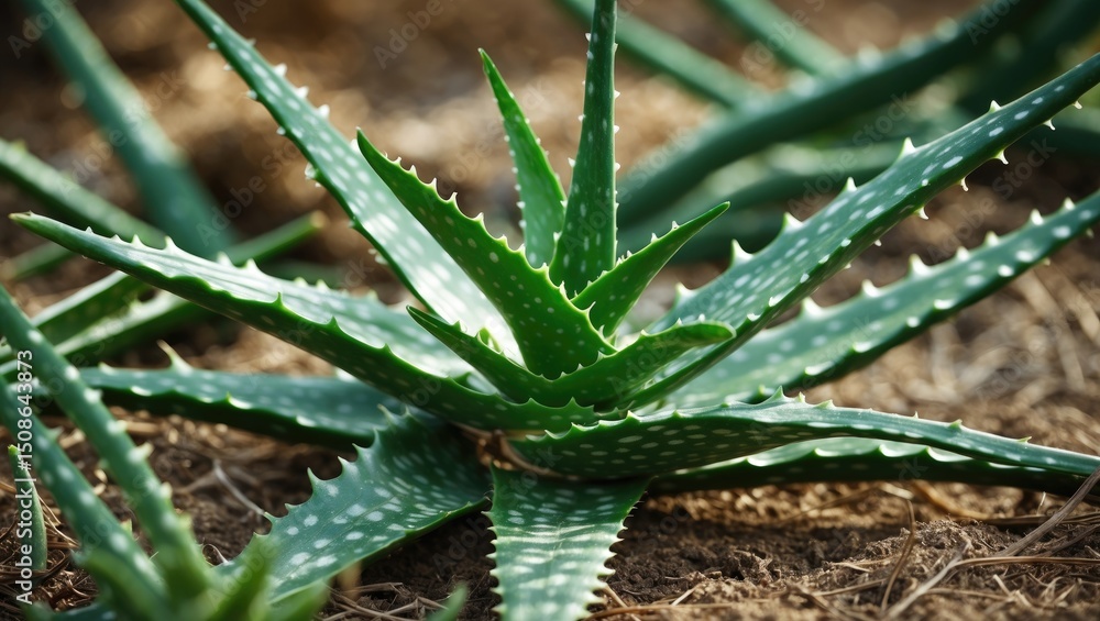 Obraz premium Aloe vera is one of the plants used to extract oils.