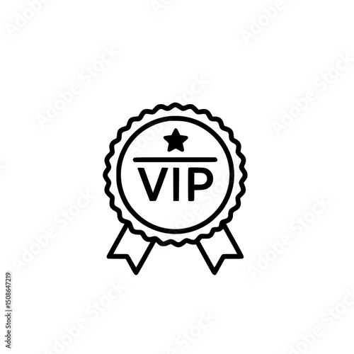 Exclusive VIP Badge Premium Access and Recognition Icon