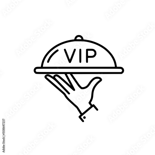 Exclusive VIP Service Premium Hospitality Icon Design
