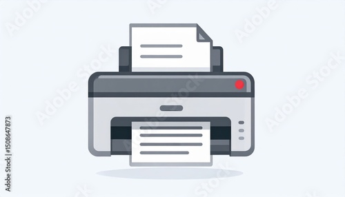 Gray And White Pixel Art Printer Icon