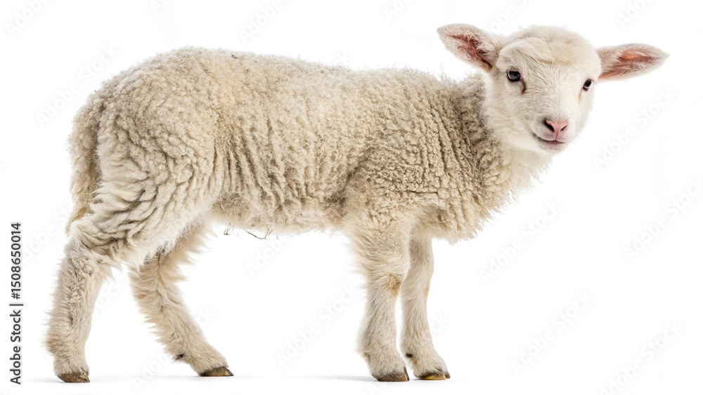 Fototapeta premium sheep isolated on white image