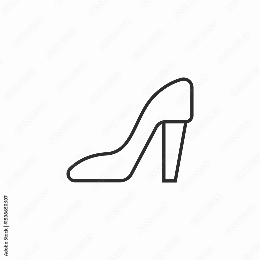 female shoes hills icon sign vector female shoes hills icon sign vector
