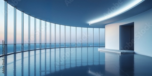 Wallpaper Mural 3d render of a modern building Torontodigital.ca